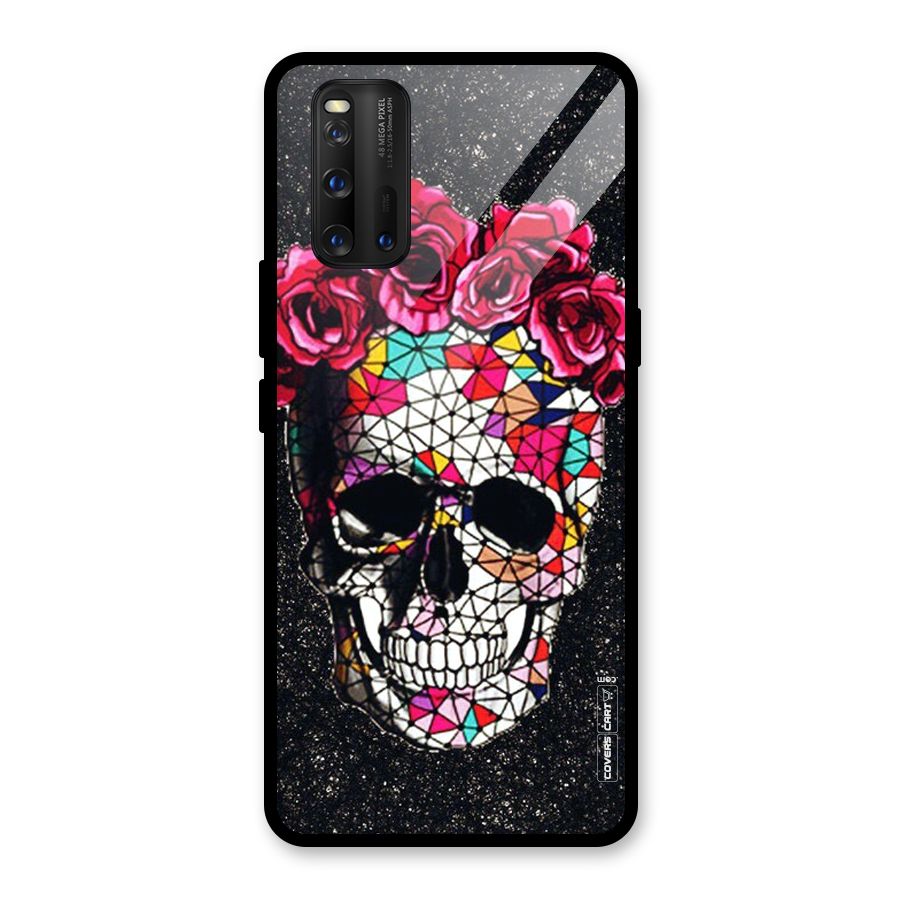 Pretty Dead Face Glass Back Case for Vivo iQOO 3