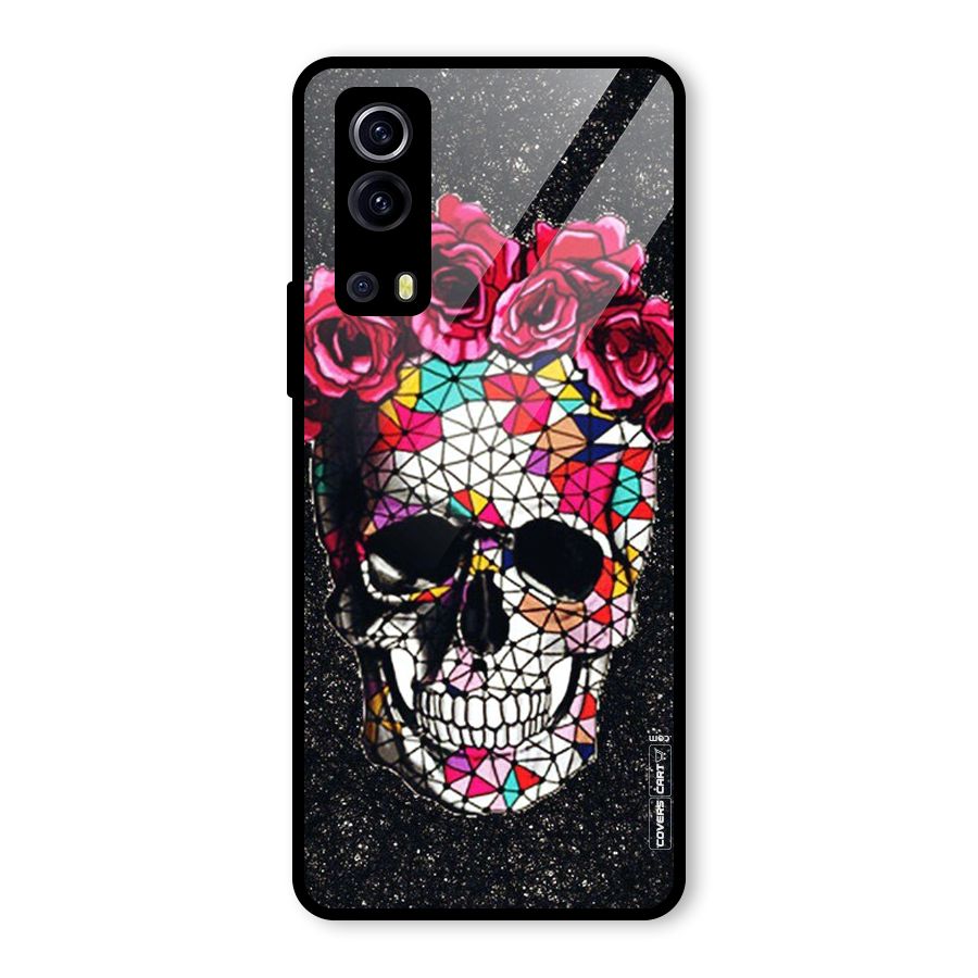 Pretty Dead Face Glass Back Case for Vivo iQOO Z3