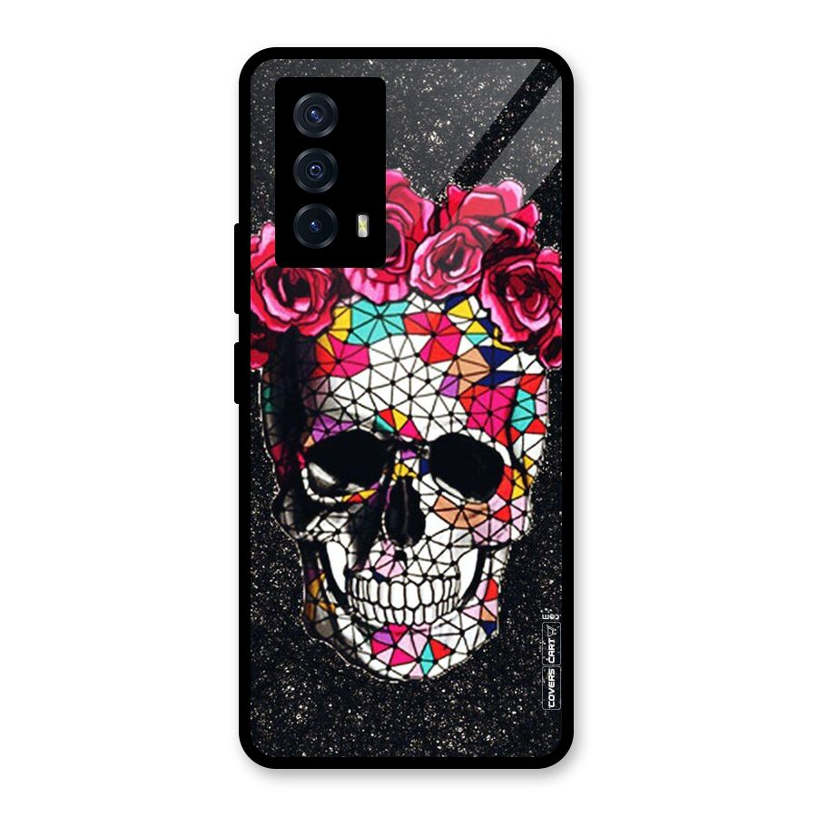 Pretty Dead Face Glass Back Case for Vivo iQOO Z5