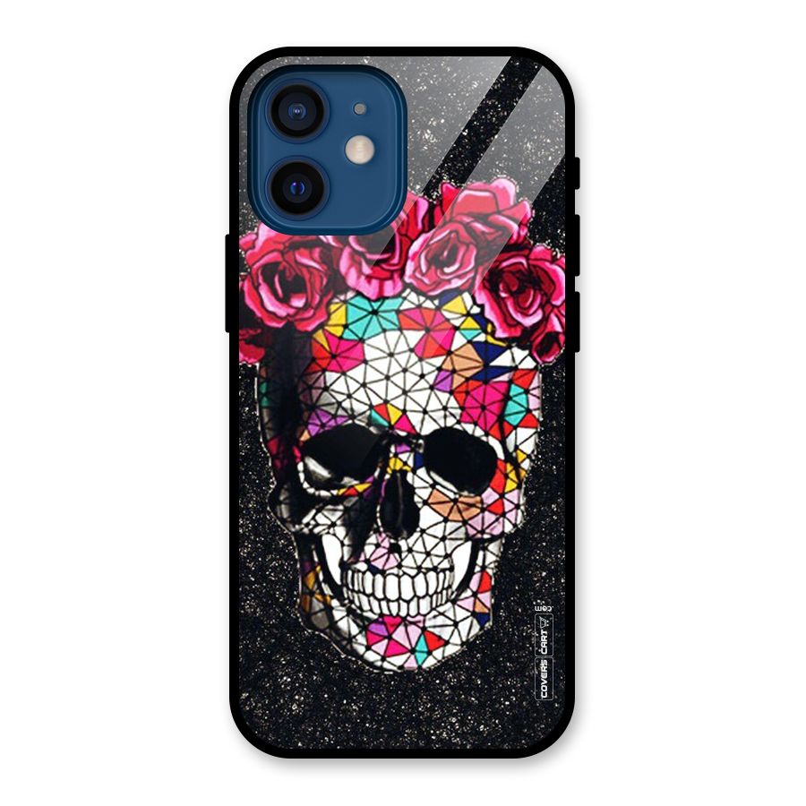 Pretty Dead Face Glass Back Case for iPhone 12 Mini