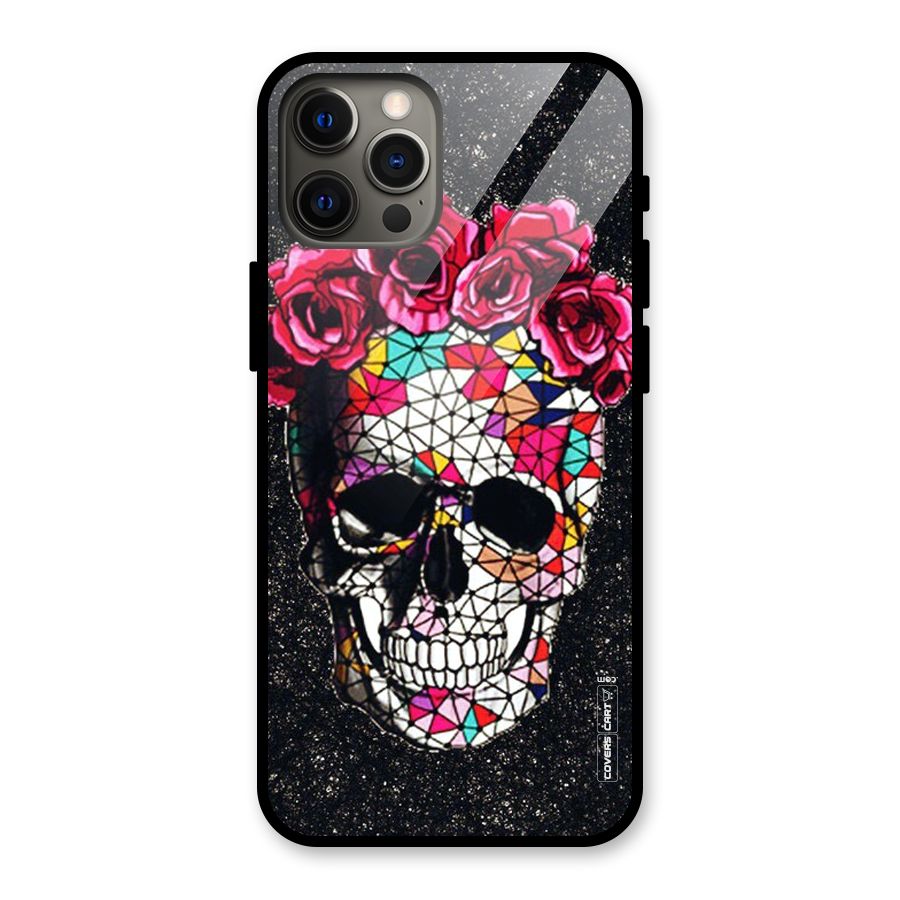 Pretty Dead Face Glass Back Case for iPhone 12 Pro Max