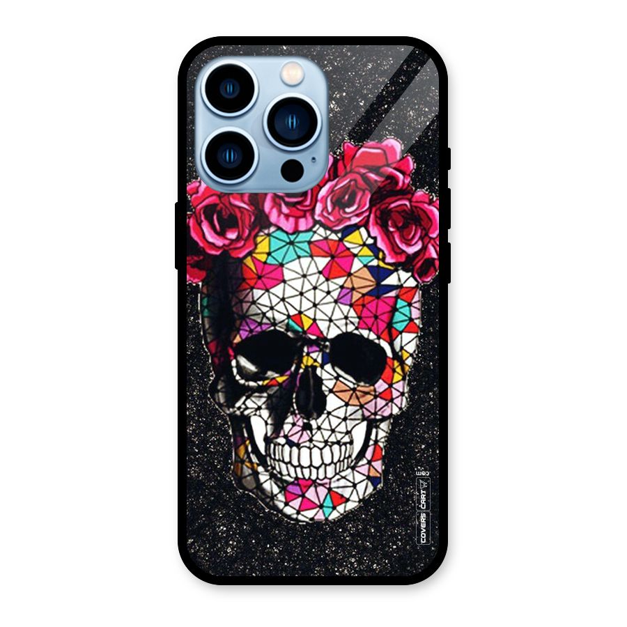 Pretty Dead Face Glass Back Case for iPhone 13 Pro