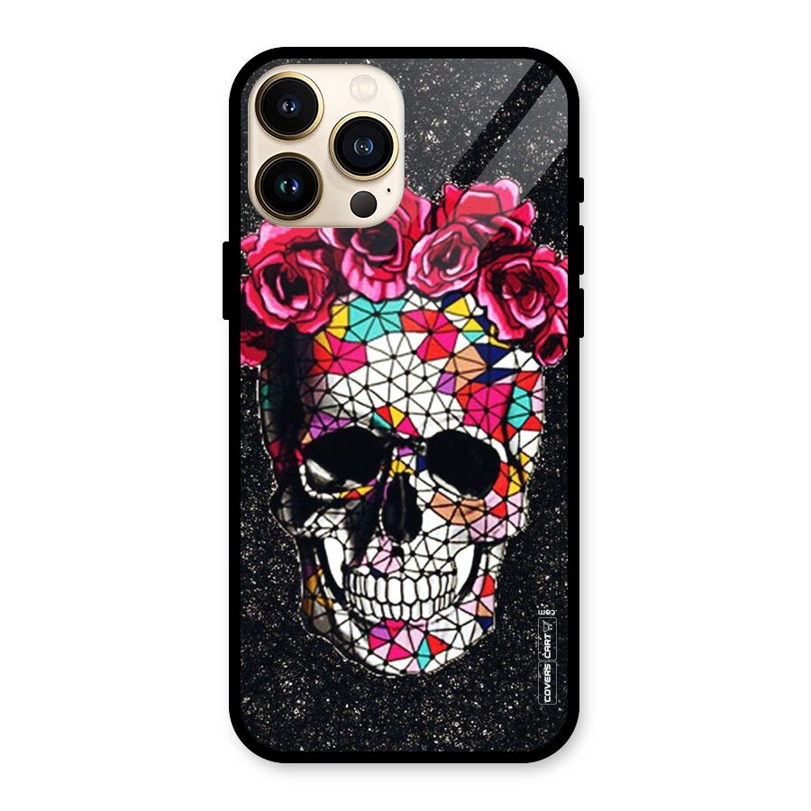 Pretty Dead Face Glass Back Case for iPhone 13 Pro Max
