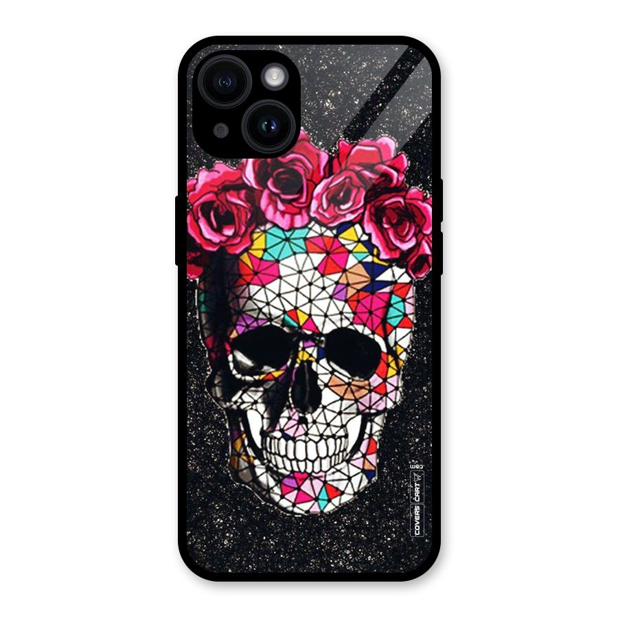 Pretty Dead Face Glass Back Case for iPhone 14