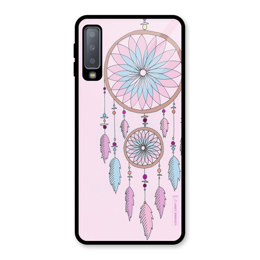 Pretty Dream Catcher Glass Back Case for Galaxy A7 (2018)