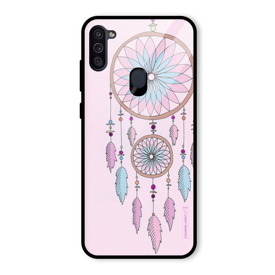 Pretty Dream Catcher Glass Back Case for Galaxy M11