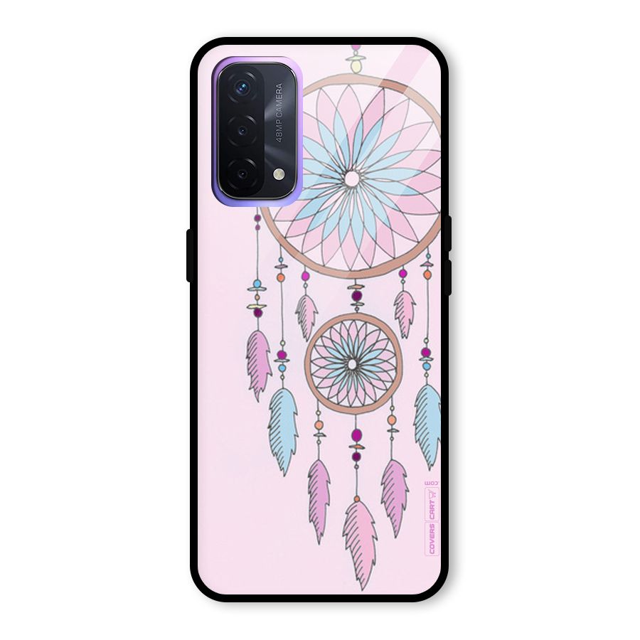 Pretty Dream Catcher Glass Back Case for Oppo A74 5G