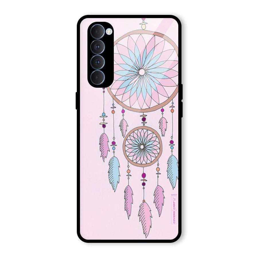 Pretty Dream Catcher Glass Back Case for Oppo Reno4 Pro