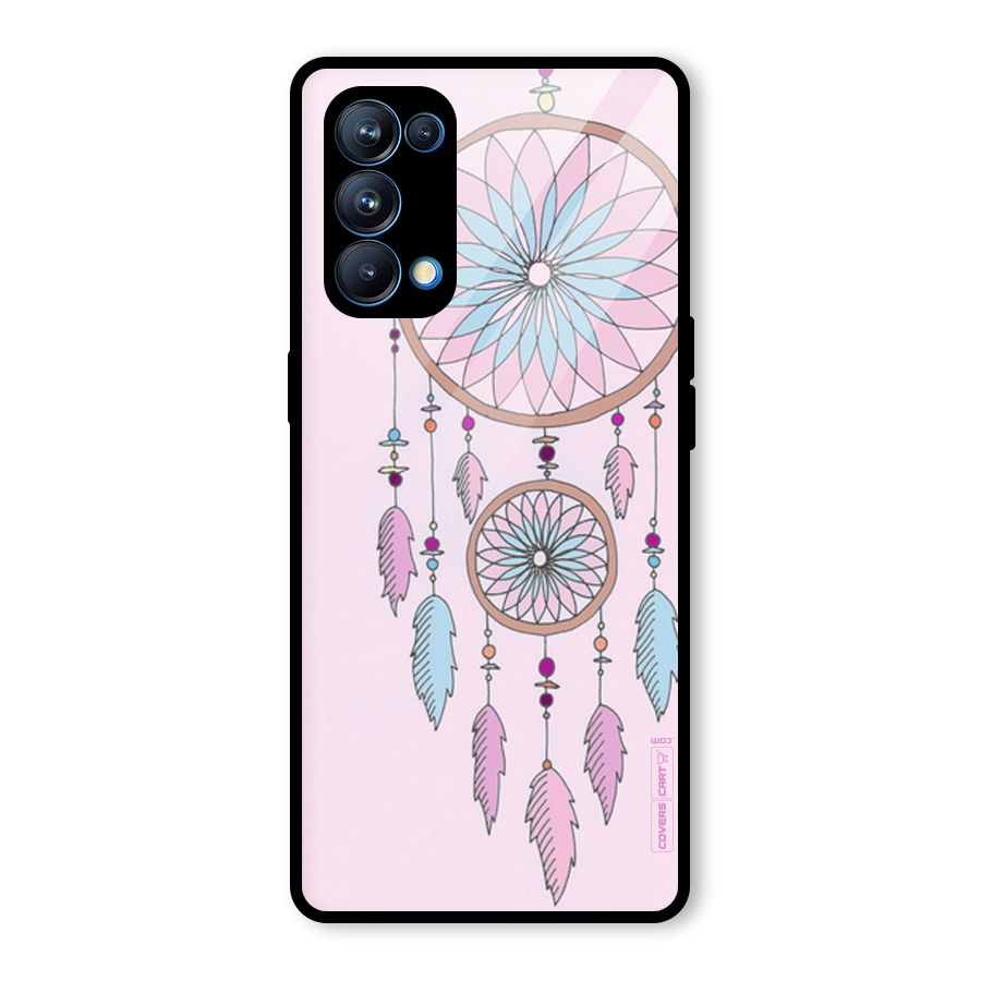 Pretty Dream Catcher Glass Back Case for Oppo Reno5 Pro 5G