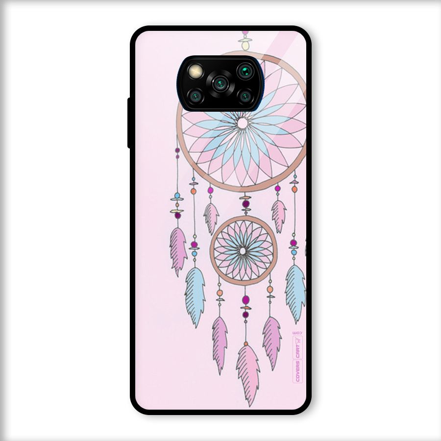 Pretty Dream Catcher Glass Back Case for Poco X3