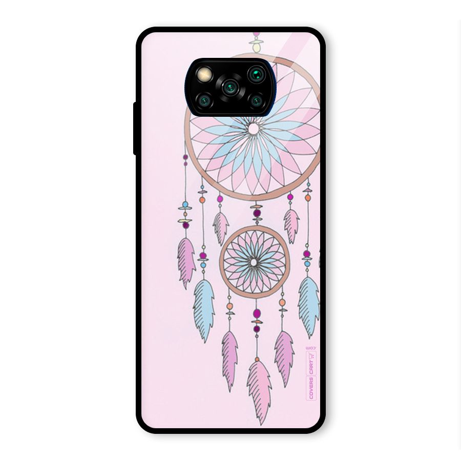 Pretty Dream Catcher Glass Back Case for Poco X3 Pro