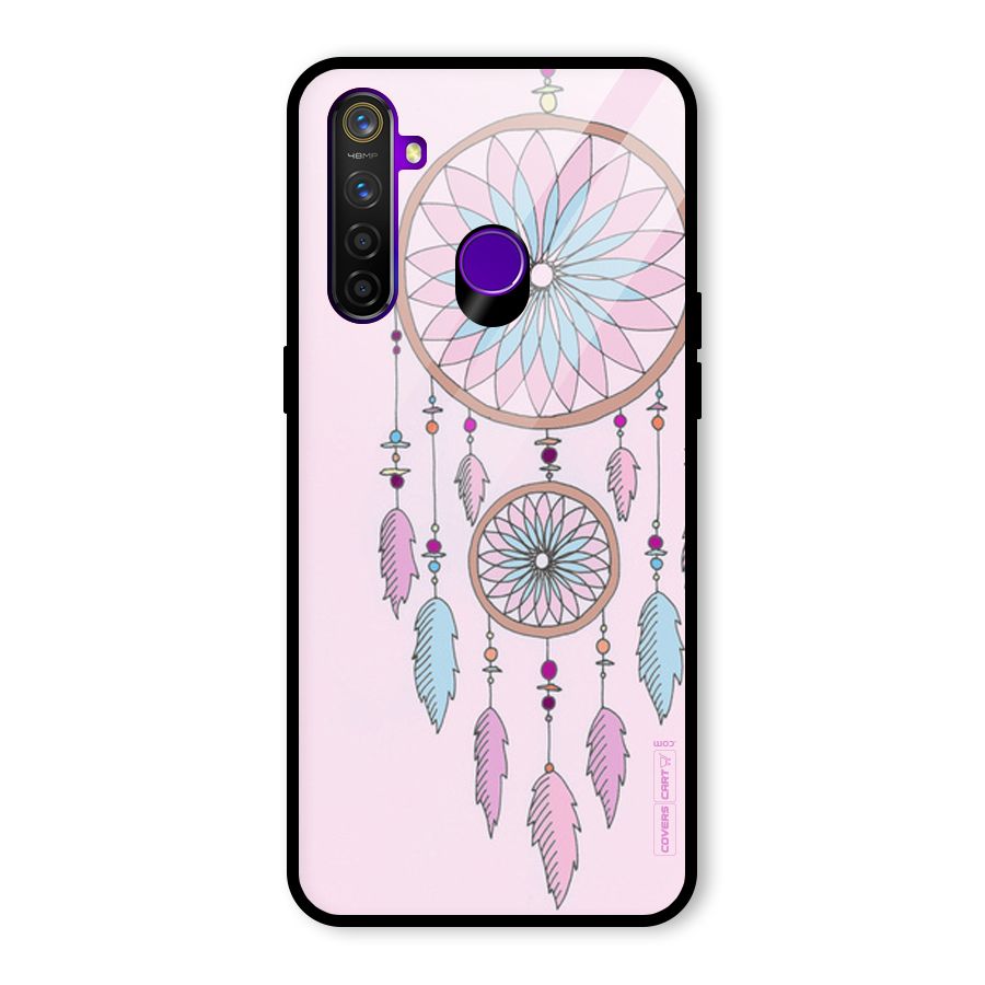 Pretty Dream Catcher Glass Back Case for Realme 5 Pro