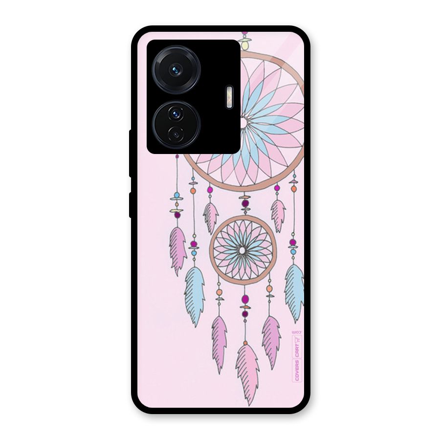 Pretty Dream Catcher Glass Back Case for Vivo T1 Pro