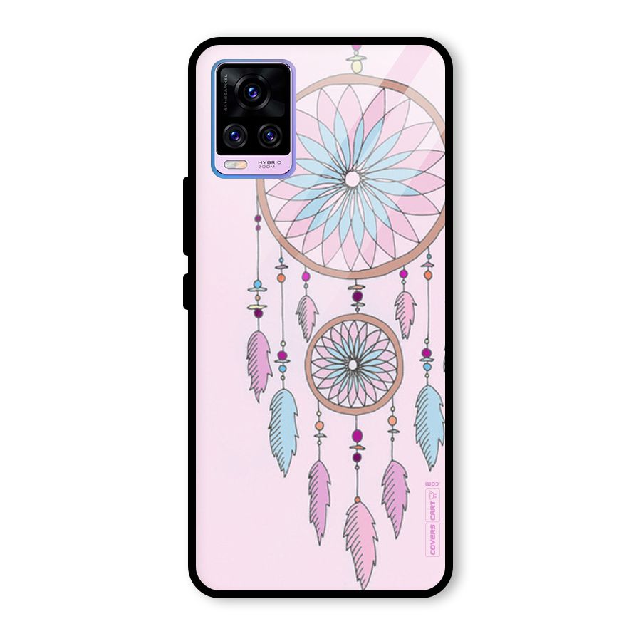 Pretty Dream Catcher Glass Back Case for Vivo V20 Pro