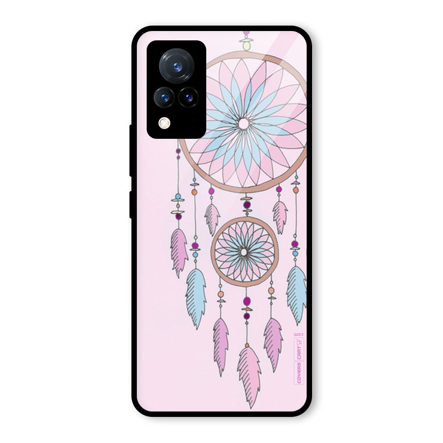 Pretty Dream Catcher Glass Back Case for Vivo V21 5G