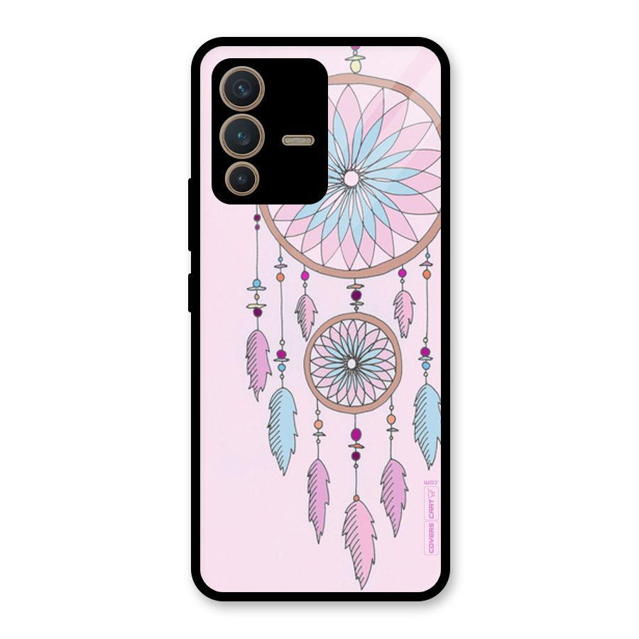 Pretty Dream Catcher Glass Back Case for Vivo V23 5G
