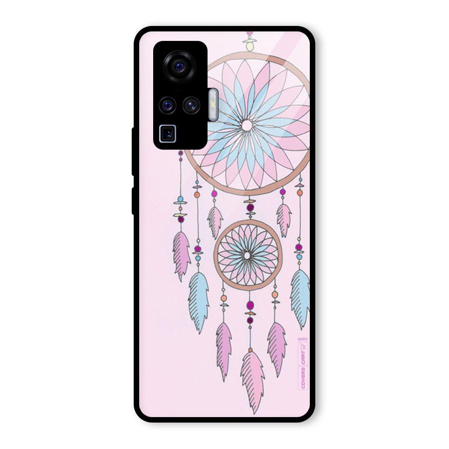 Pretty Dream Catcher Glass Back Case for Vivo X50 Pro