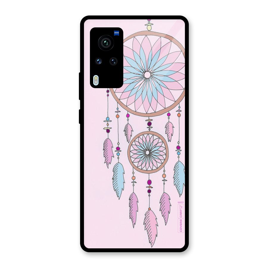 Pretty Dream Catcher Glass Back Case for Vivo X60 Pro