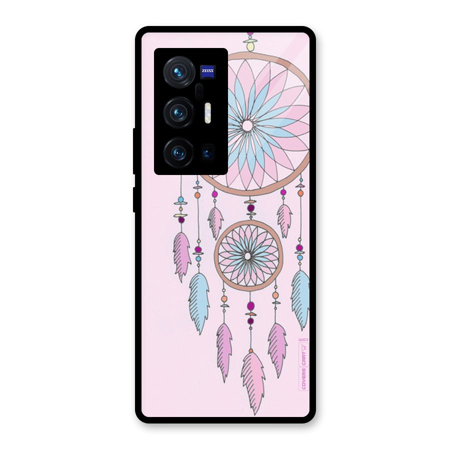 Pretty Dream Catcher Glass Back Case for Vivo X70 Pro Plus