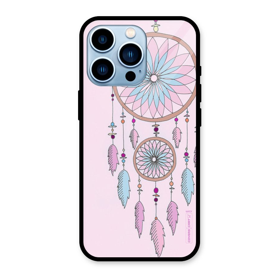Pretty Dream Catcher Glass Back Case for iPhone 13 Pro