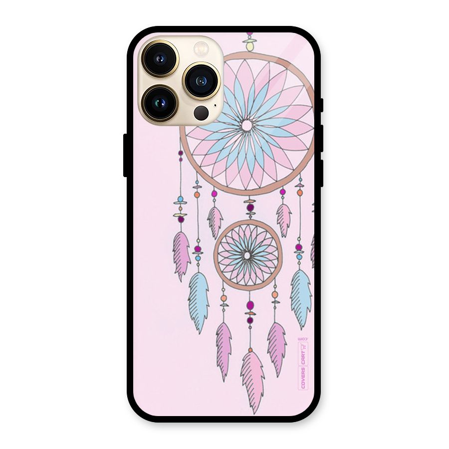 Pretty Dream Catcher Glass Back Case for iPhone 13 Pro Max