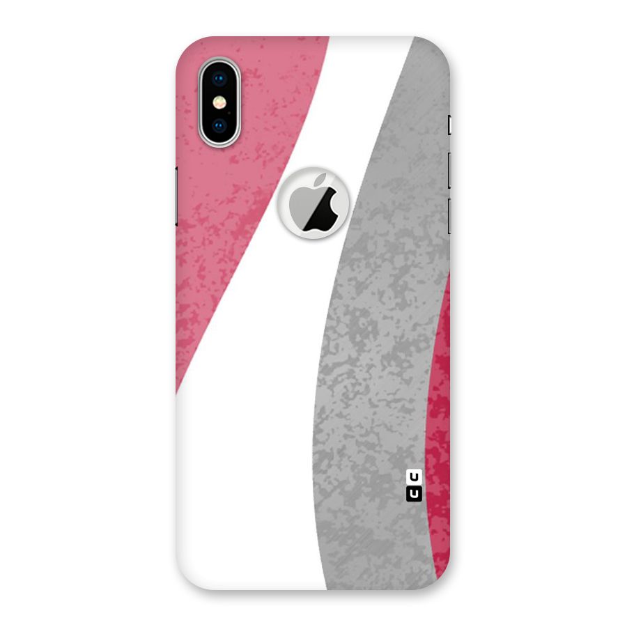 Pretty Flow Design Back Case for iPhone X Logo Cut