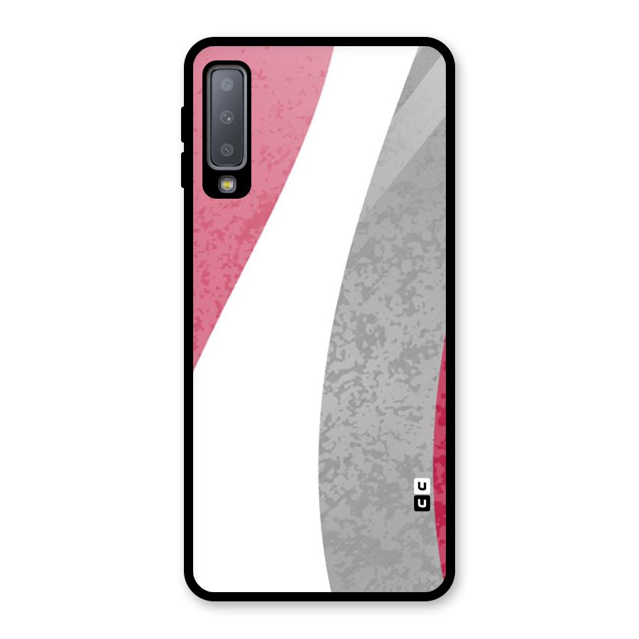 Pretty Flow Design Glass Back Case for Galaxy A7 (2018)