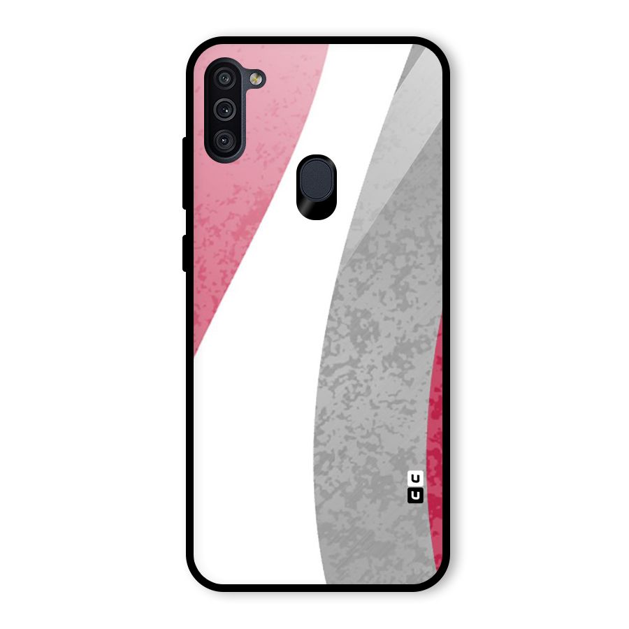 Pretty Flow Design Glass Back Case for Galaxy M11