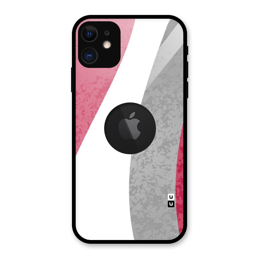 Pretty Flow Design Glass Back Case for iPhone 11 Logo Cut