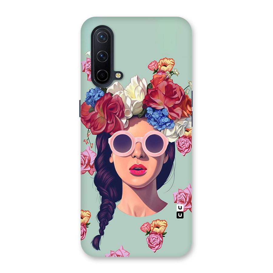 Pretty Girl Florals Illustration Art Back Case for OnePlus Nord CE 5G