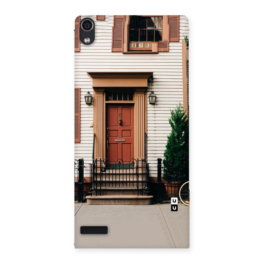 Pretty Orange Door Back Case for Ascend P6