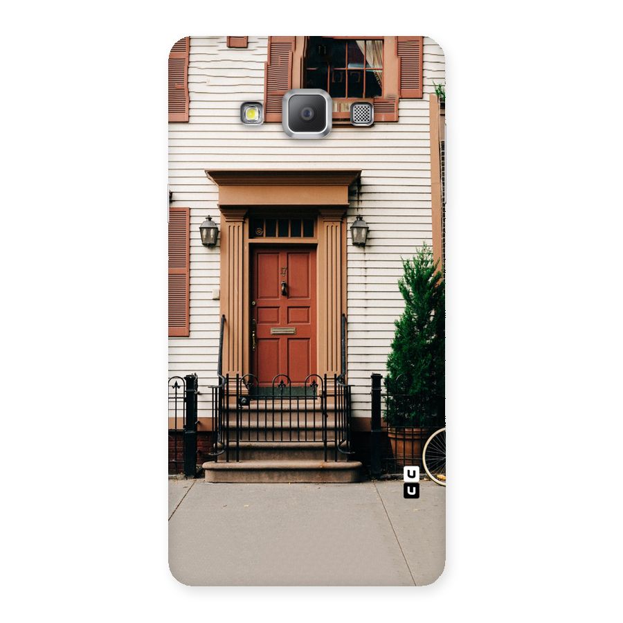 Pretty Orange Door Back Case for Galaxy A7