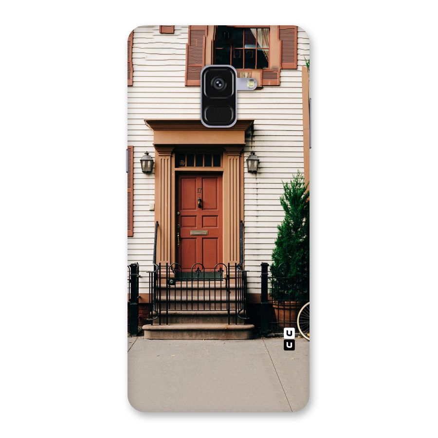 Pretty Orange Door Back Case for Galaxy A8 Plus