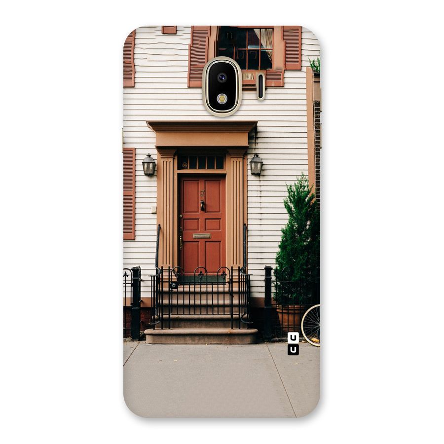 Pretty Orange Door Back Case for Galaxy J4