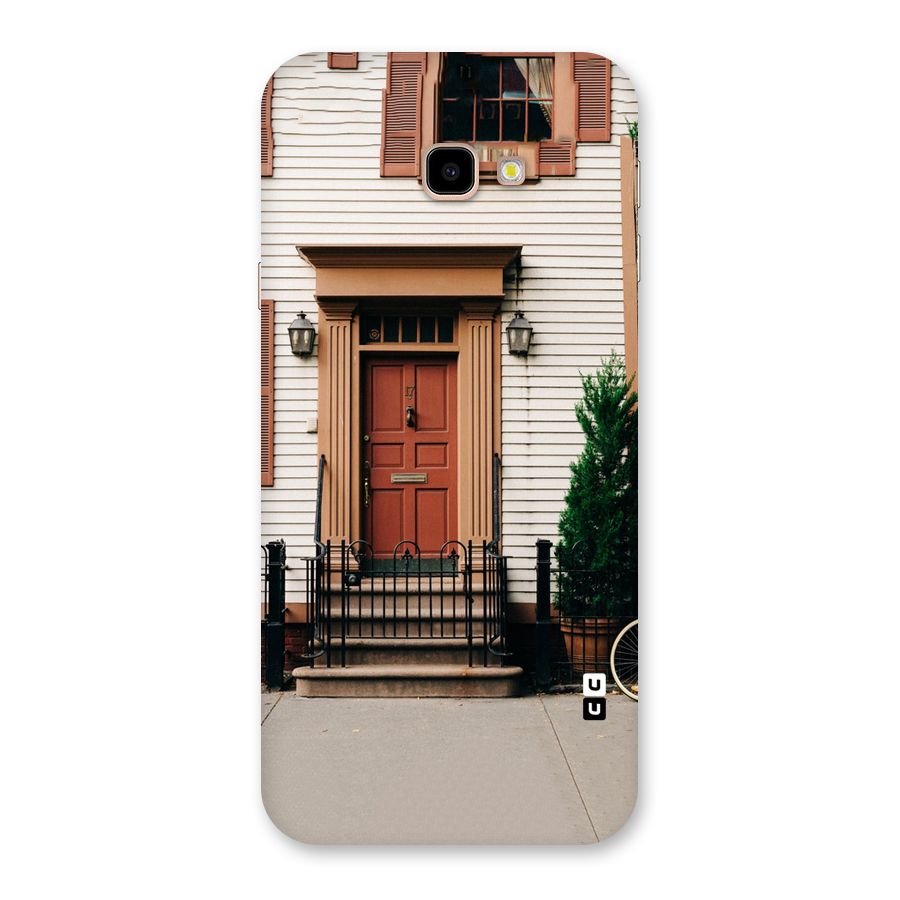 Pretty Orange Door Back Case for Galaxy J4 Plus