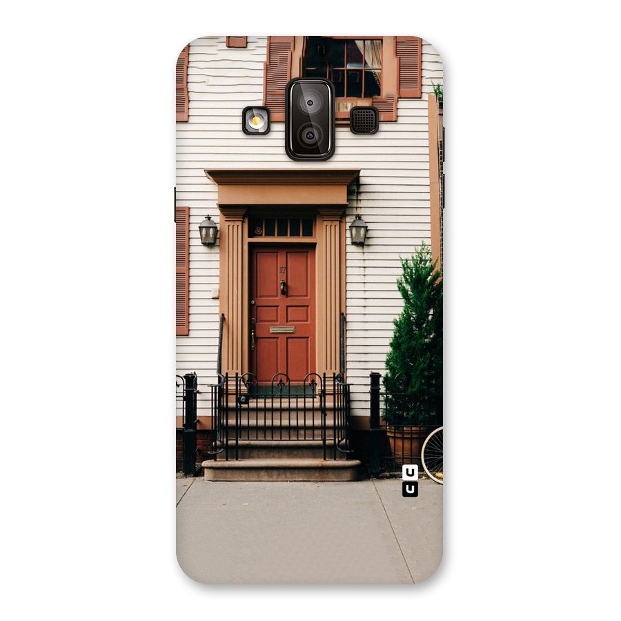 Pretty Orange Door Back Case for Galaxy J7 Duo