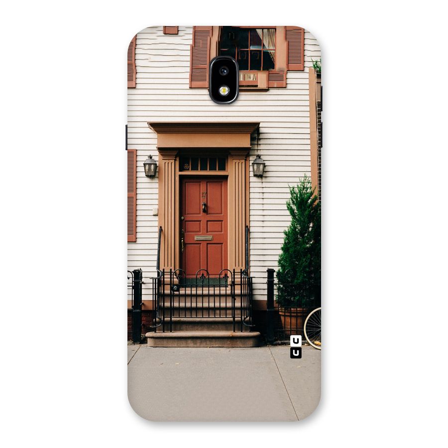 Pretty Orange Door Back Case for Galaxy J7 Pro