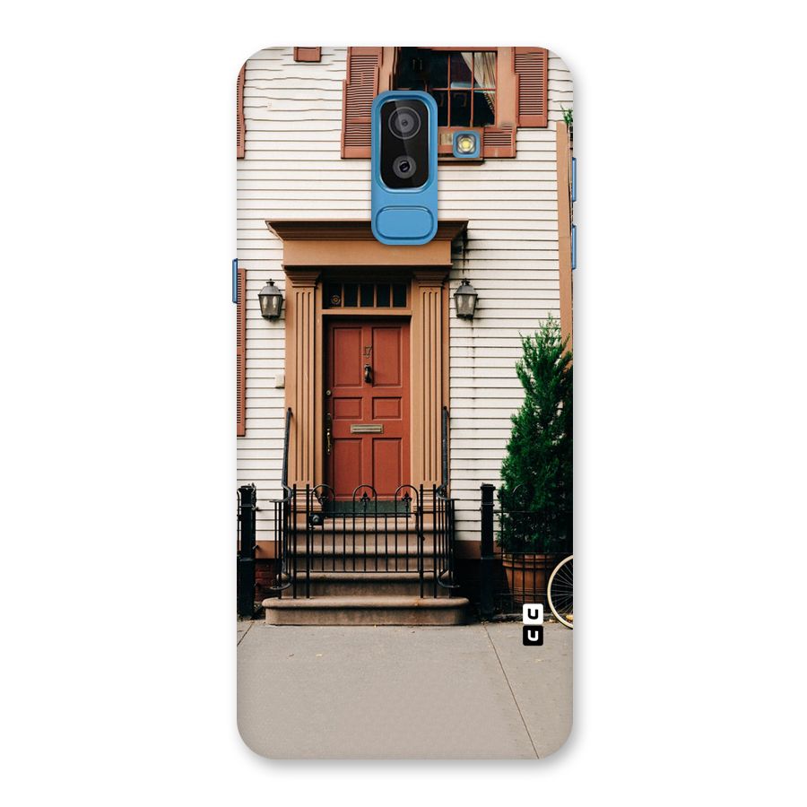 Pretty Orange Door Back Case for Galaxy J8