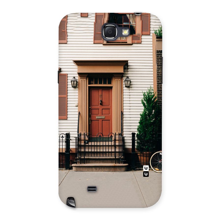 Pretty Orange Door Back Case for Galaxy Note 2