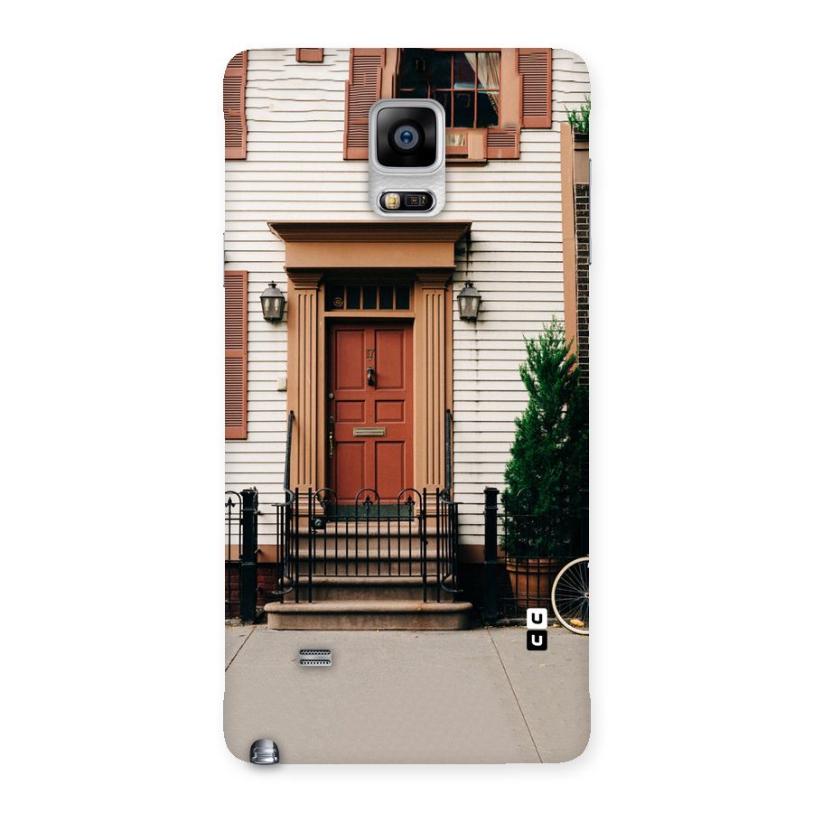 Pretty Orange Door Back Case for Galaxy Note 4