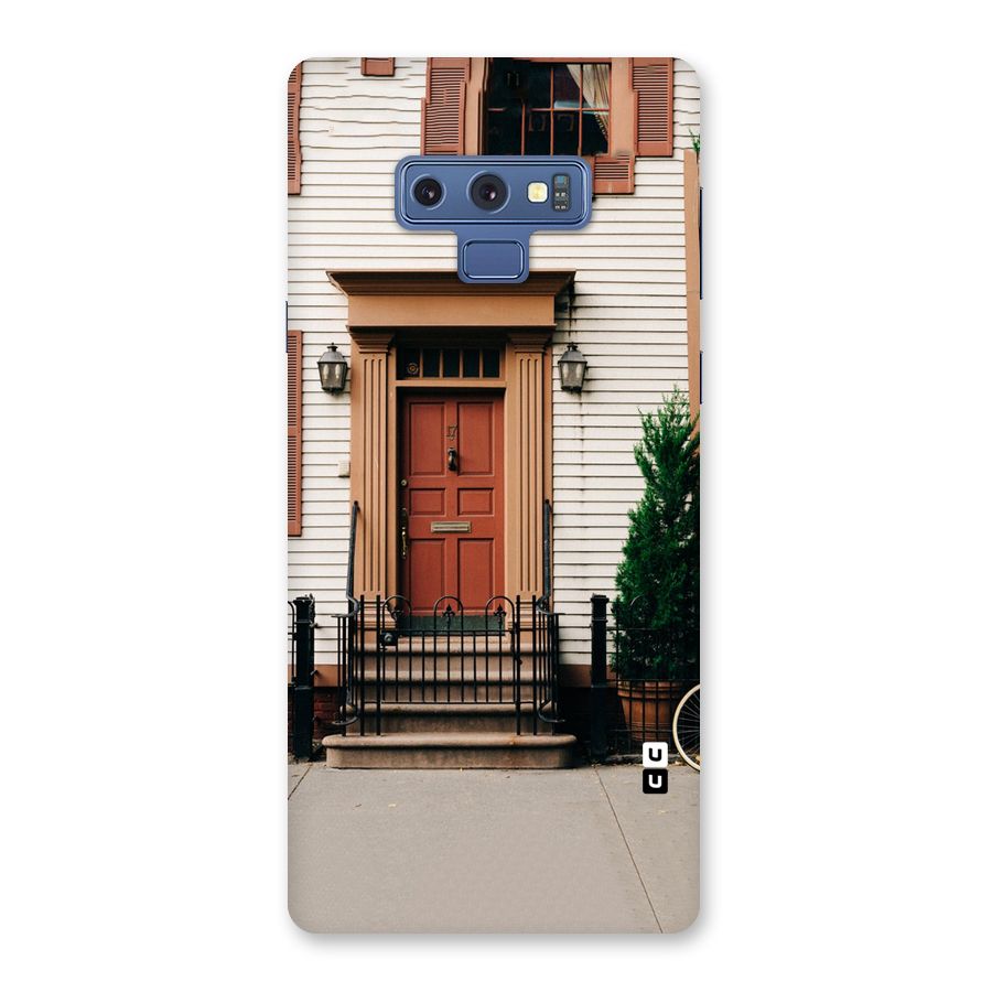 Pretty Orange Door Back Case for Galaxy Note 9