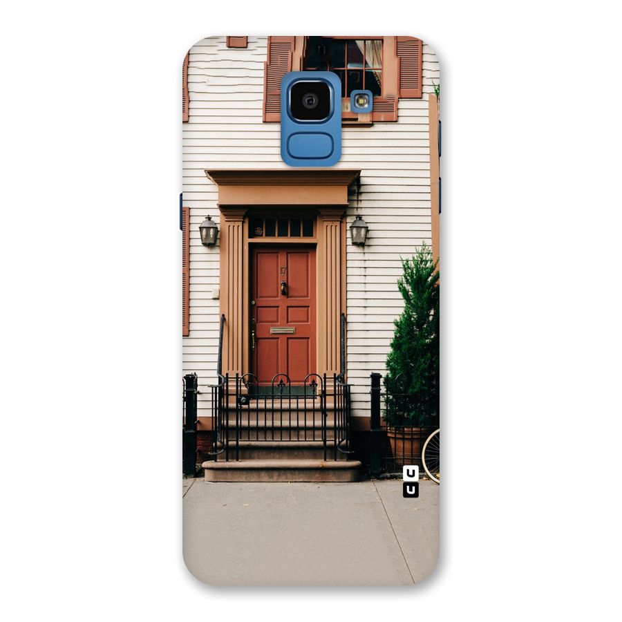 Pretty Orange Door Back Case for Galaxy On6