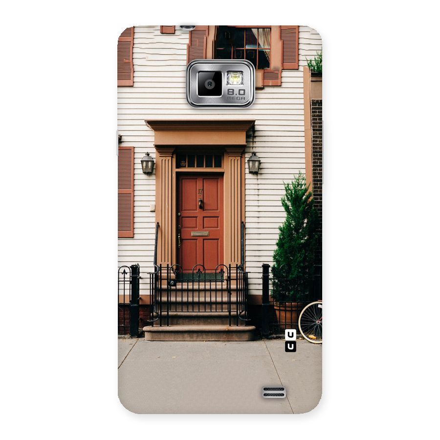 Pretty Orange Door Back Case for Galaxy S2