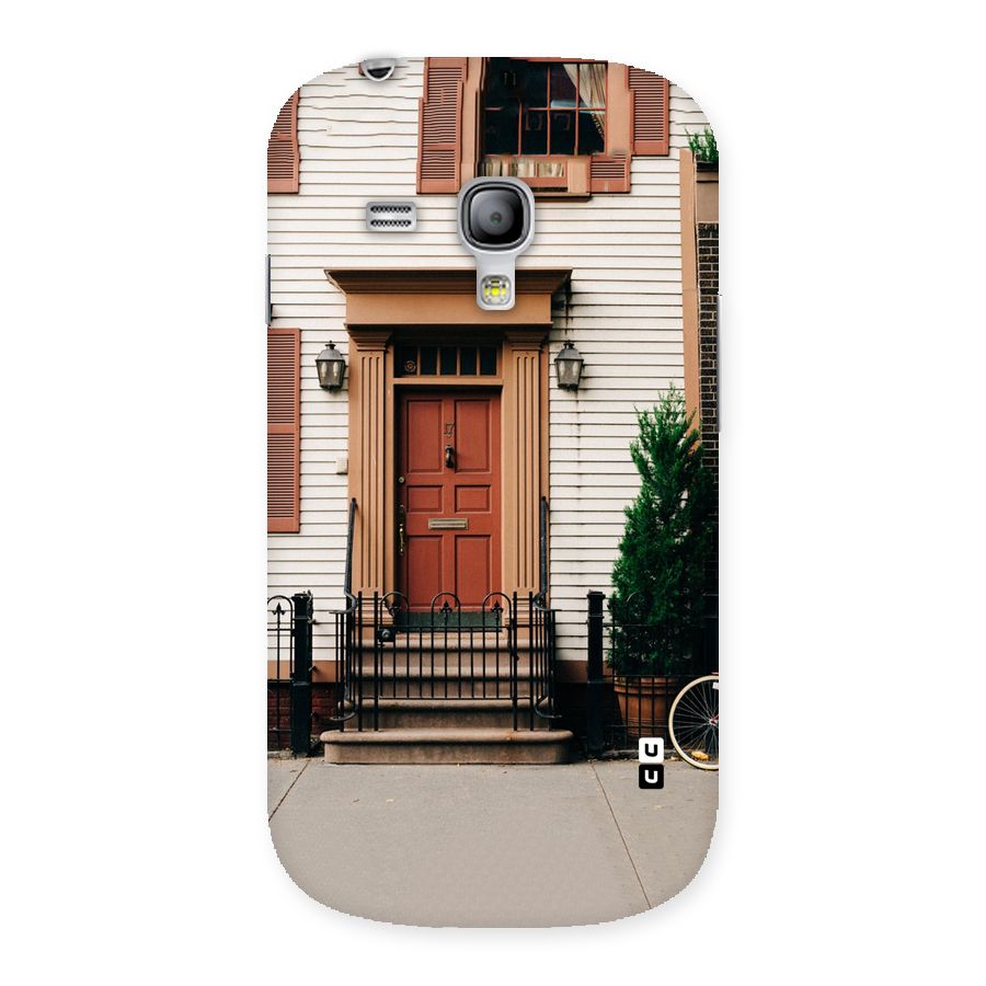 Pretty Orange Door Back Case for Galaxy S3 Mini