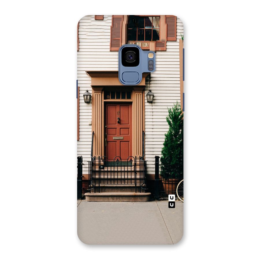 Pretty Orange Door Back Case for Galaxy S9