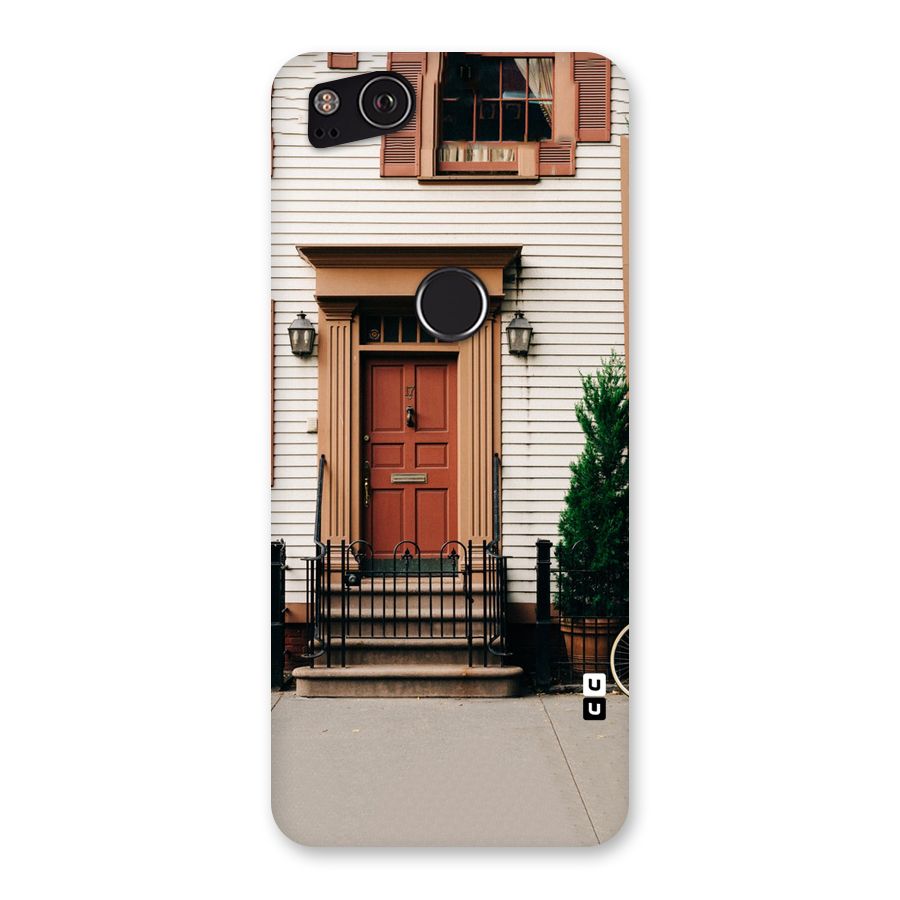 Pretty Orange Door Back Case for Google Pixel 2