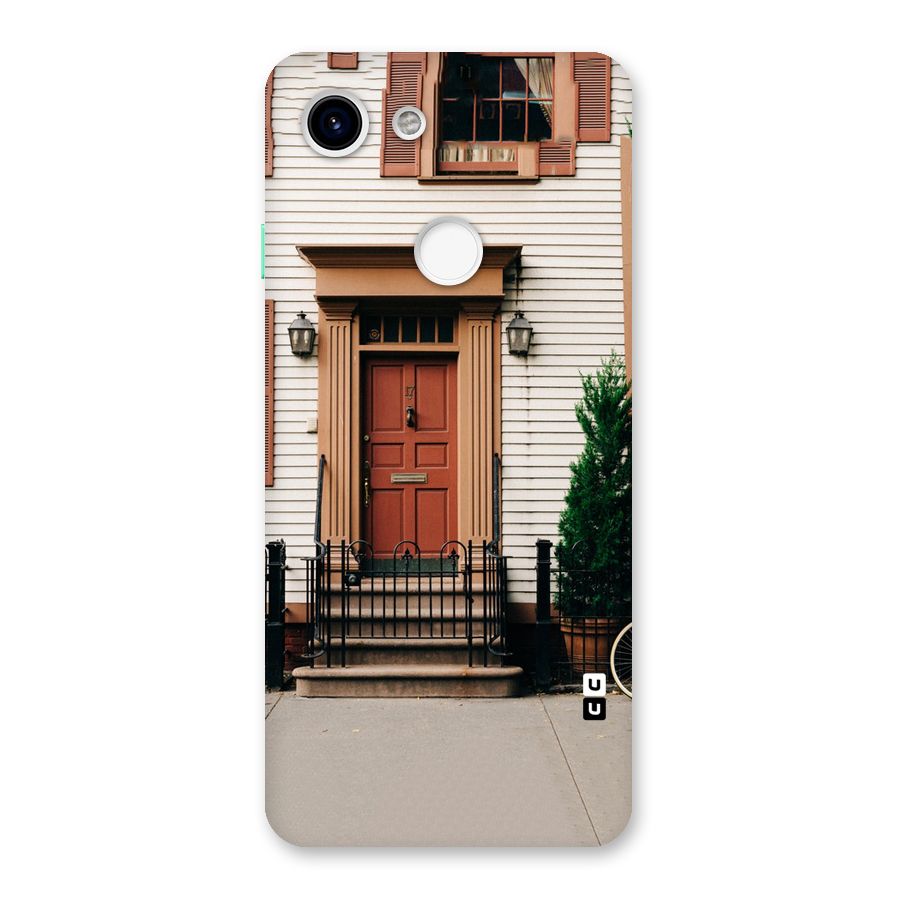 Pretty Orange Door Back Case for Google Pixel 3