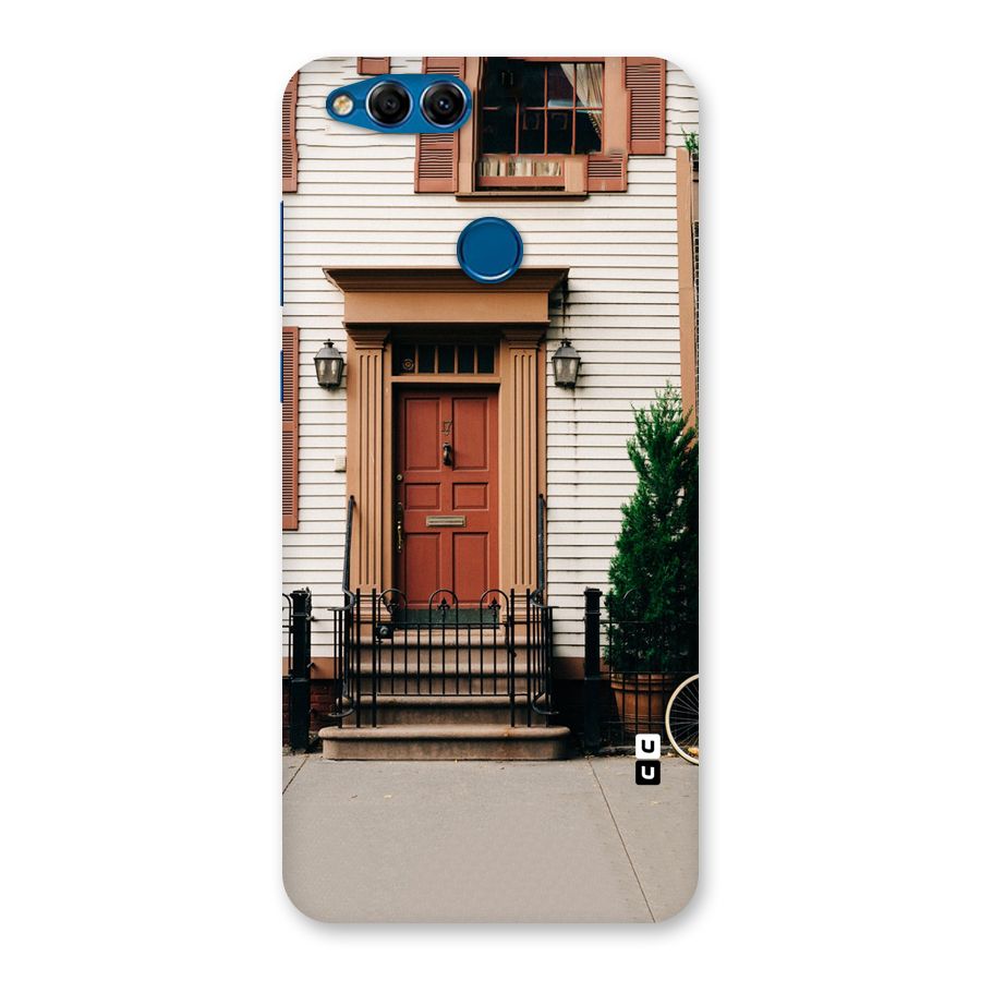 Pretty Orange Door Back Case for Honor 7X