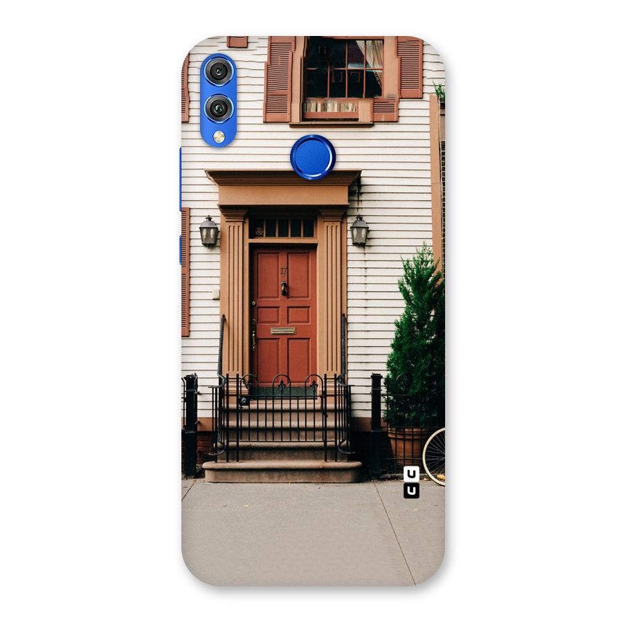 Pretty Orange Door Back Case for Honor 8X