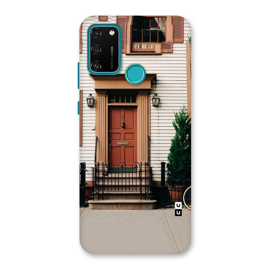 Pretty Orange Door Back Case for Honor 9A
